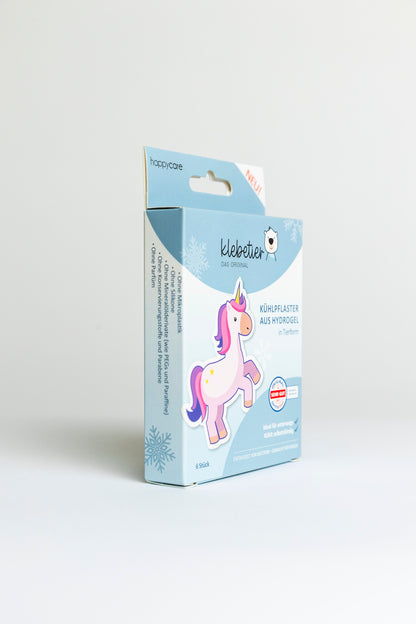 Klebetier Kühlpflaster - Einzelbox Einhorn