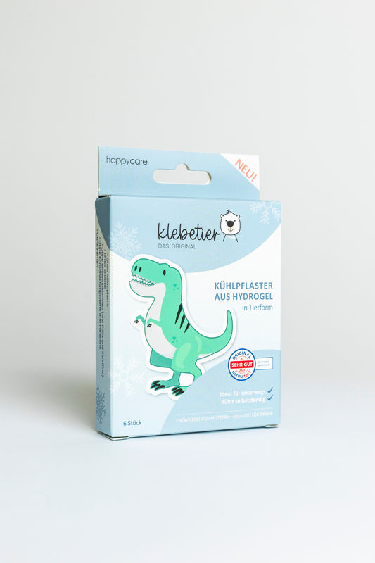 Klebetier Kühlpflaster - Einzelbox Dino