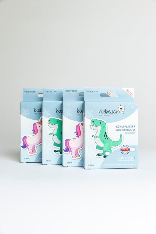 Klebetier Kühlpflaster - Bundle "4er Mix"