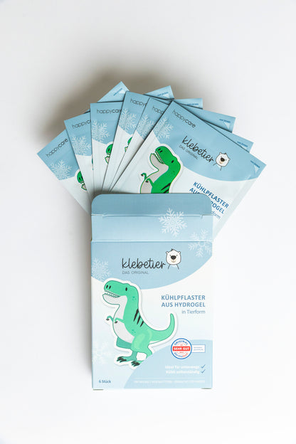 Klebetier Kühlpflaster - Bundle "3x Dino"