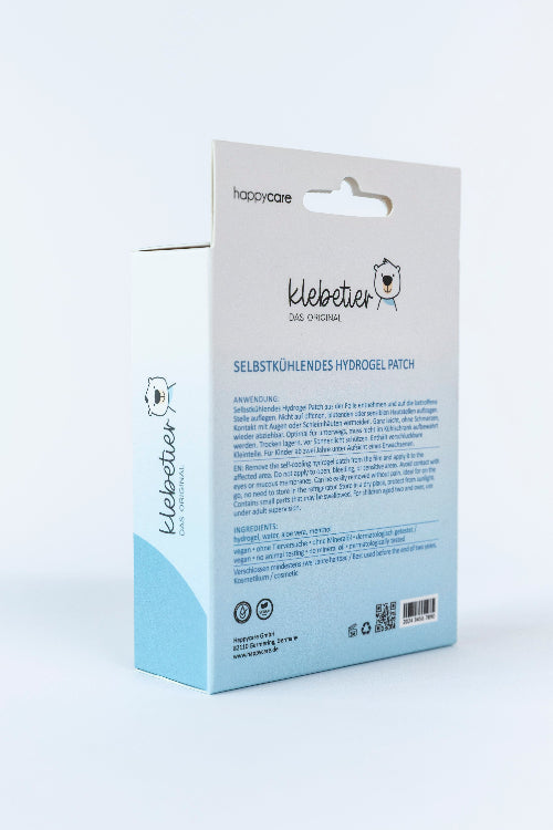 Rückseite Ansicht Verpackung Klebetier das Kühlpflaster